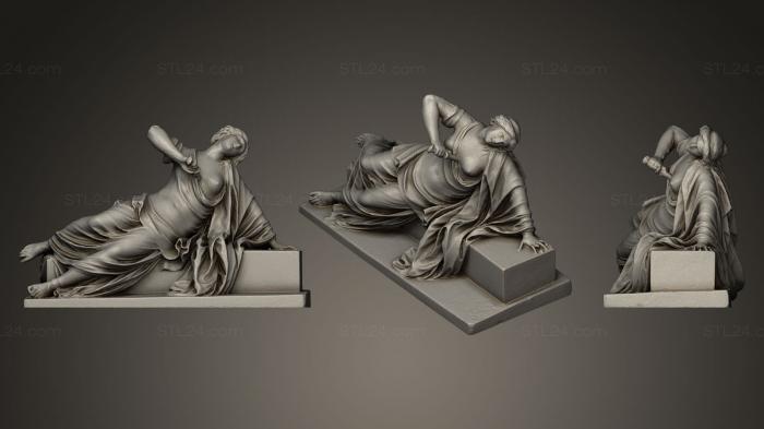 Statues antique and historical (Lucretia, STKA_0904) 3D models for cnc
